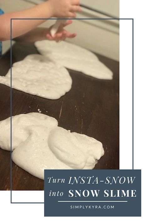 Slime Creations – How I Made Snow Slime