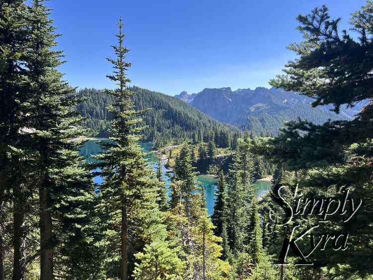 The trail up was steep but offered rewarding views down towards Eunice lake.