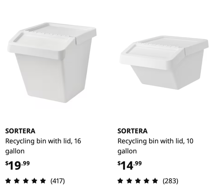 Image show two SORTERA products alongside it's information.