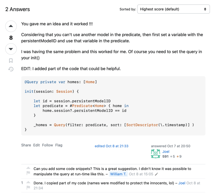 SwiftData: Solving Filtering by an Entity in the Predicate