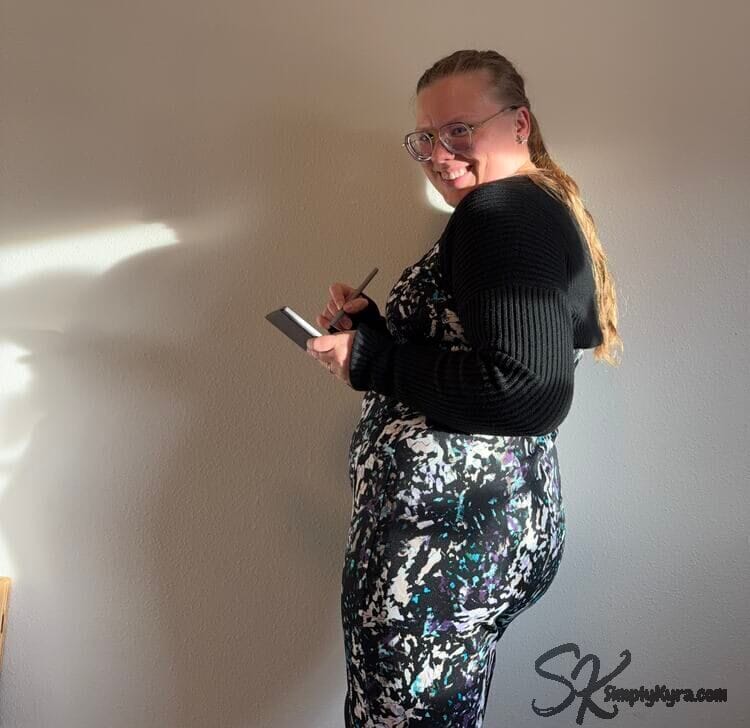 Photo from the side as I jotted a quick note. 