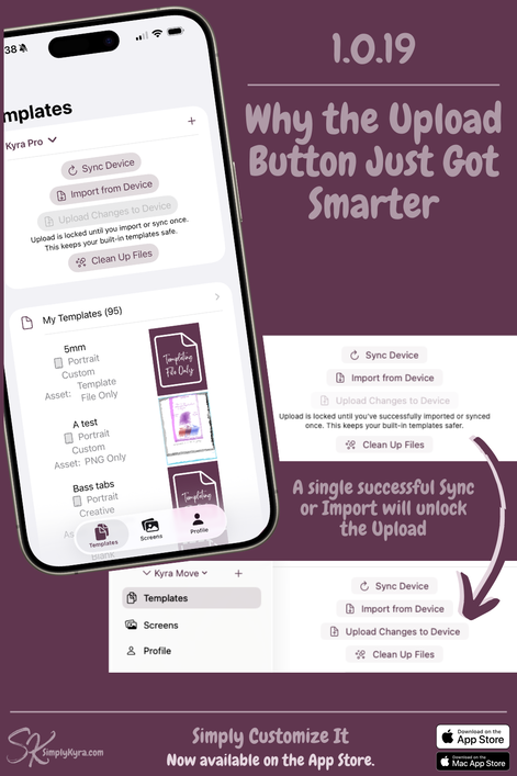 Pinterest geared image showing my post title, images from below, and my main URL.