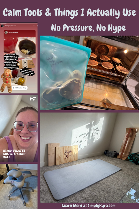 Pinterest geared image showing my post title, images from below, and my main URL.