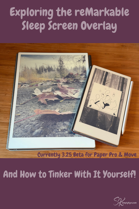 Pinterest geared image showing my post title, images from below, and my main URL.