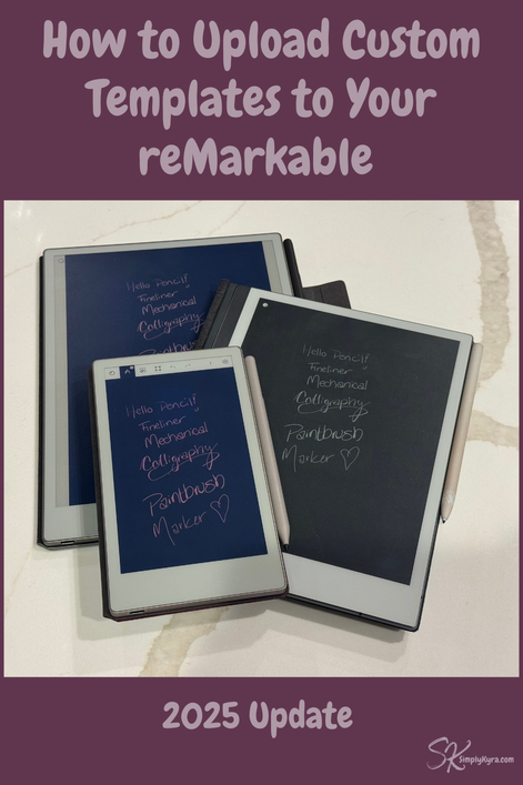 Pinterest geared image showing my post title, images from below, and my main URL.