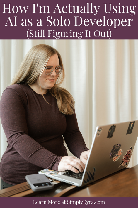 Pinterest geared image showing my post title, images from below, and my main URL.