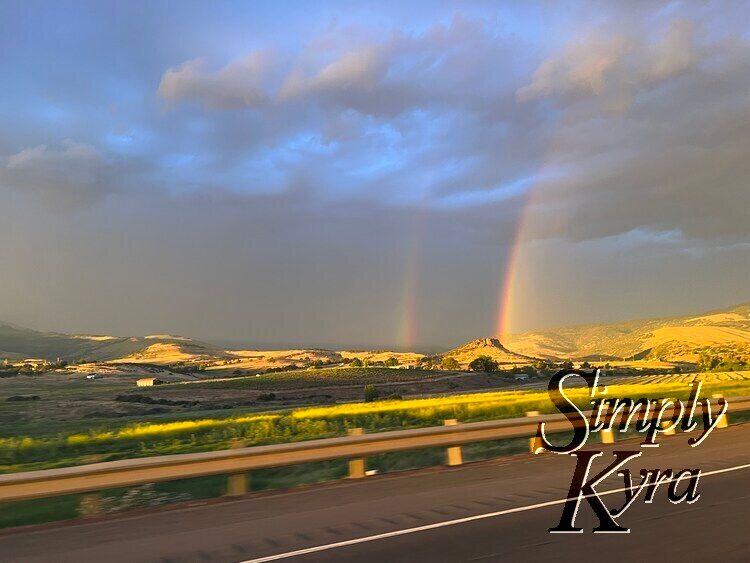 Double rainbow after the lightening our first drive up!