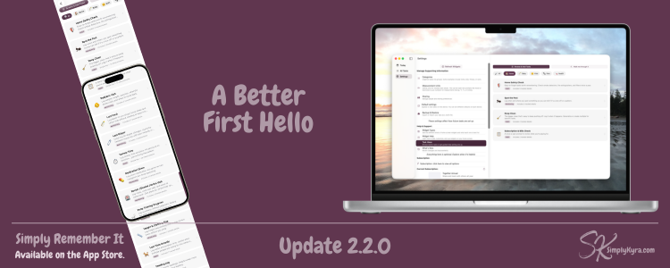 Simply Remember It 2.2.0: A Better First Hello