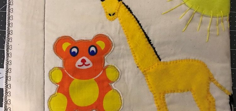 Quiet Book Page - Appliqué Animals