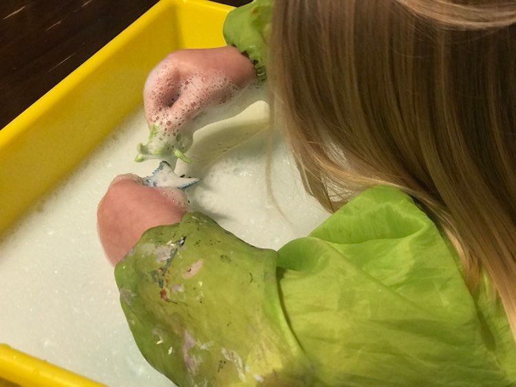 Simple Soapy Water Play