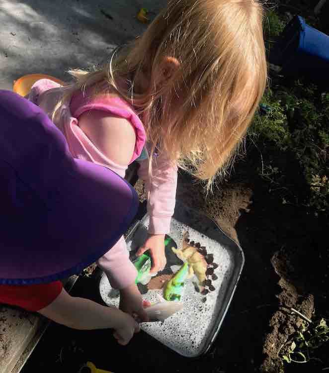 Easy Dinosaur Swimming Pool In The Garden