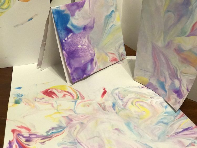 Shaving Cream Marbling