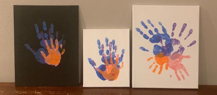 Couples Hand Prints  Handprint painting, Handprint art, Couples