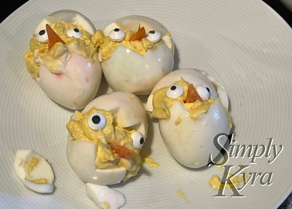 My Adorably Deviled Easter Egg Chicks