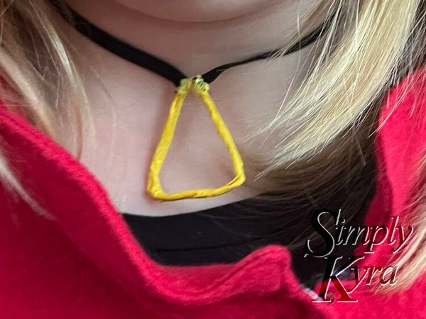 Our Amazing Halloween Costumes: How I Made a Custom Carmen Sandiego Necklace