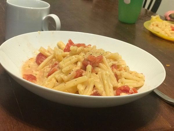 Pasta, Tomato, and Cheese