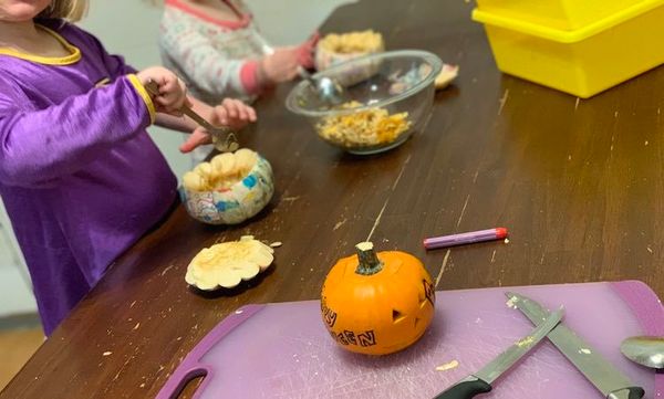 Pumpkin Explosions Sensory Play