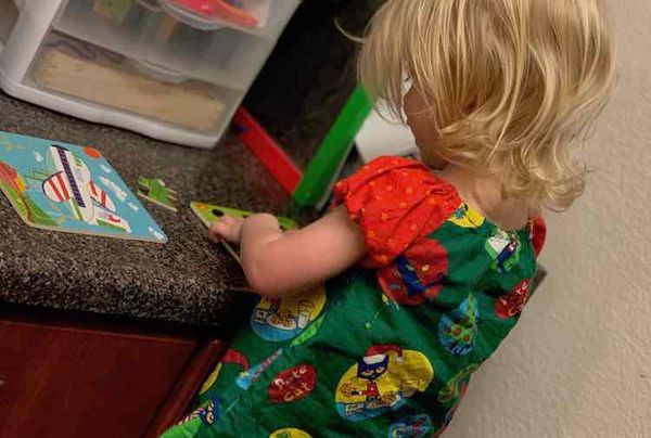 Kids' Distraction Area in the Kitchen