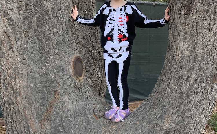 How I Planned and Sewed Ada's Simple Skeleton Costume
