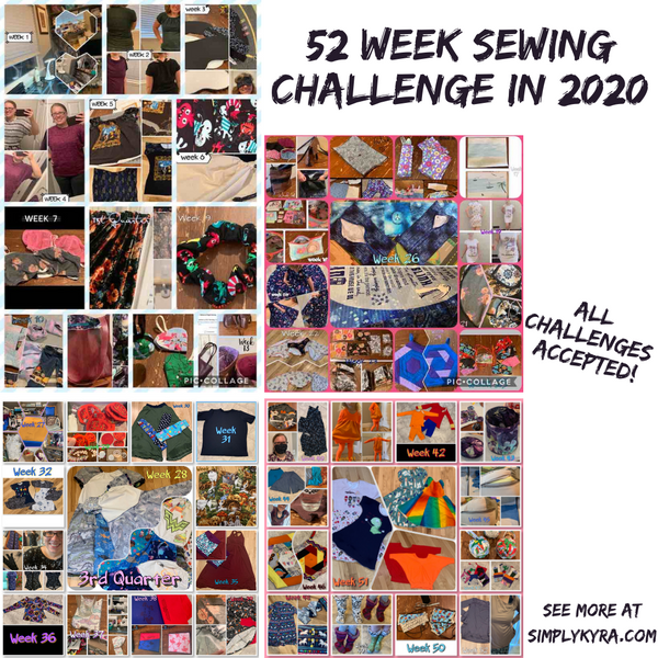 52 Week Sewing Challenge in 2020... All Challenges Accepted!