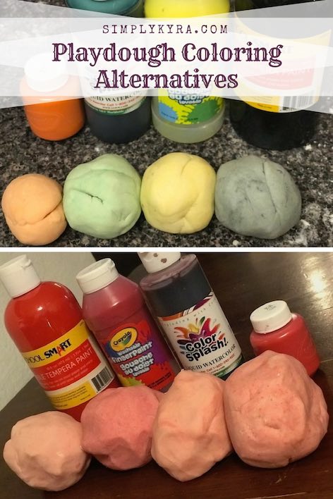 Playdough Coloring Alternatives