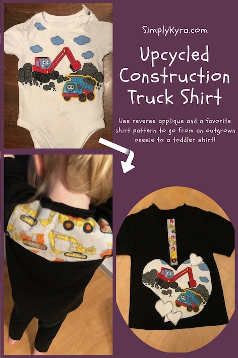 Upcycled Construction Truck Shirt