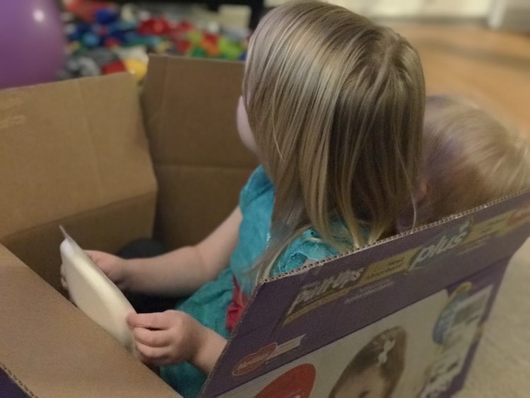 Both driving the vehicle while watching Stinky and Dirty on Amazon Video. Got to watch the occasional wheel turn as they were immersed in the show.