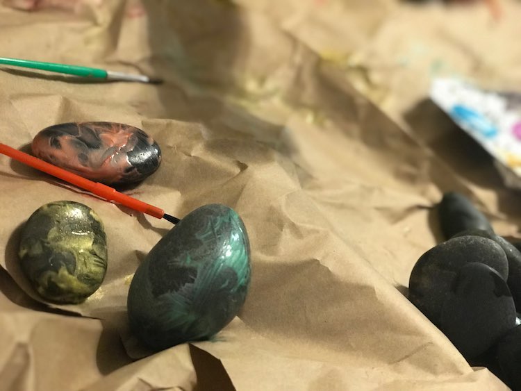 Rocks in progress.