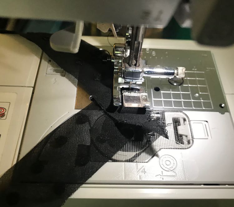 If you have a strip with an angled end you can make it work for you and gain a couple millimeters by switching the 90 degrees to the other direction. Just make sure your right sides are together.