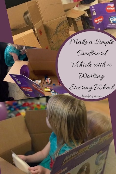 Simple Cardboard Vehicle with a Working Steering Wheel