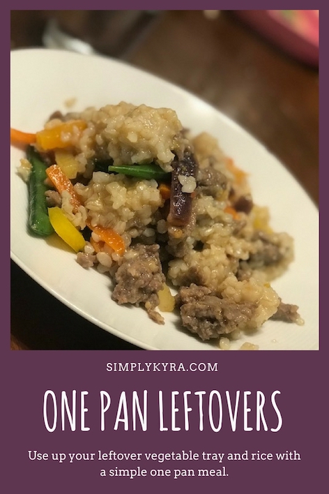 One Pan Leftover Veggies and Rice