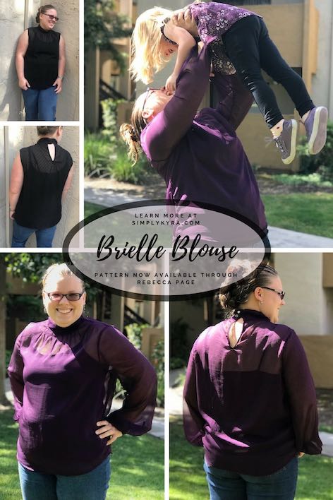 Pinterest Image for Rebecca Page's Brielle Blouse