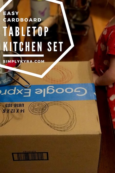 Easy Cardboard Tabletop Kitchen Set