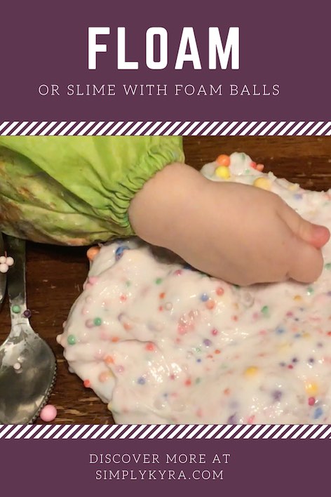 Snow Floam - A DIY Floam Recipe for a fun Sensory Snow Dough!