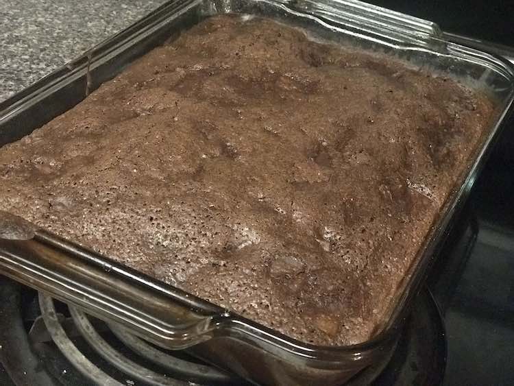 For the birthday cake we doubled the brownies and added an entire can of chunked pineapple.