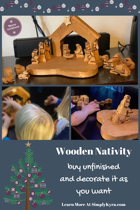 Are you looking for a new nativity scene. I bought an unfinished wooden one from Etsy and finished it off myself. There's so many different ways you could finish your nativity.