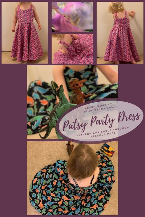 The Patsy Party dress was a fun sew that creates an epic party dress with clean hidden seams. This was an incredibly fun dress to sew up.