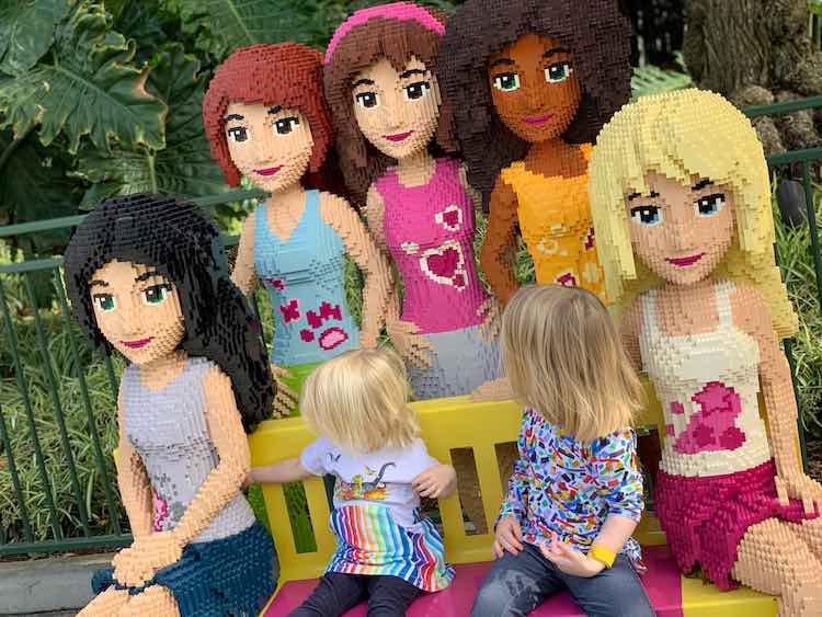 Ada, Zoey, and the LEGO® friends.