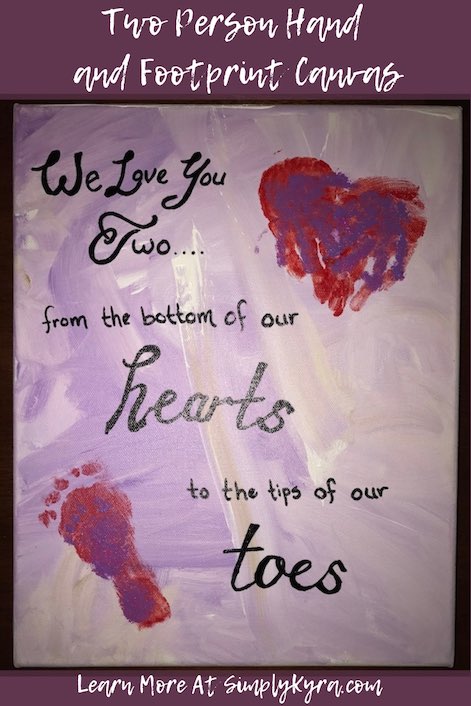 Do you want to save your child or children's hand and footprints while they're still little? Do you want art on their wall that reminds them that they're loved? Why not do both?