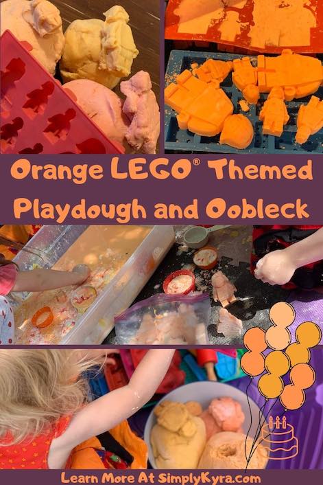 Does your child want a color-themed birthday party? Are you looking for a fun activity to play inside or outside at your next playdate? At Zoey's birthday party we created an oobleck and a playdough sensory stations outside for the kids to fully enjoy!