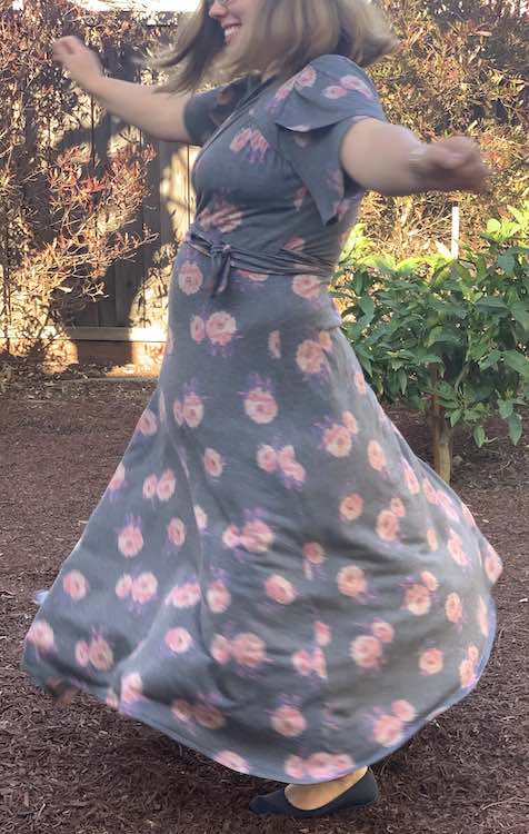 Full view of the dress as I twirl.