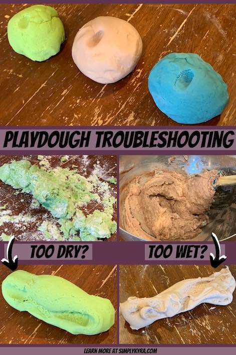 Pinterest image showing a collage of five images, a title, two subheadings ("too dry" and "too hot?"), and my website URL. All images can be found below.