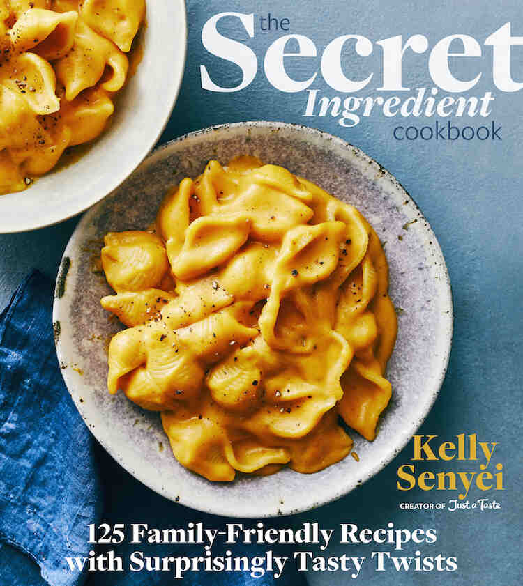 Image shows the cover of "The Secret Ingredient Cookbook" by Kelly Senyei.