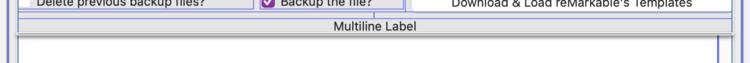 Image shows the UI with three controls spanning across the window. From top to bottom you see the bottom portion of the horizontal stack view, a label centered saying "Multiline Label", and the top part of a scrollable text view. 