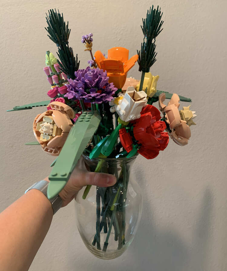 A Comparison of the LEGO® Flower Bouquet, Tulips, and Roses