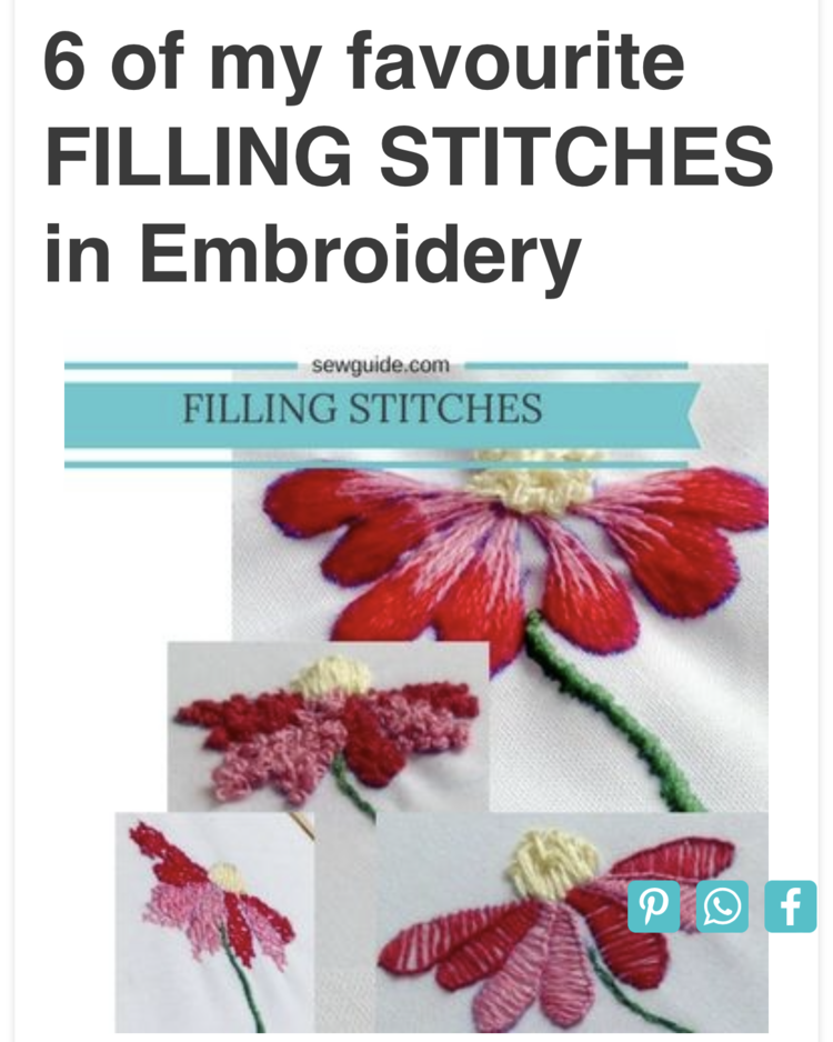 Image shows the title from the Sew Guide along with four images from their website and their URL.