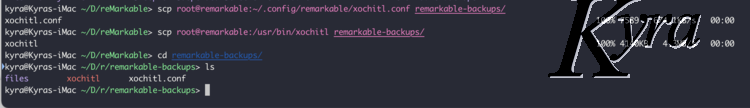 Image is a short screenshot showing the terminal where the first two commands are executed. It also goes into the directory and lists the new contents.