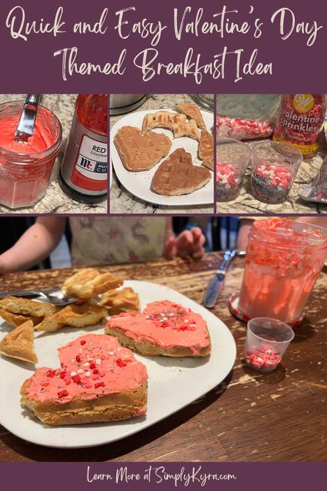 Quick and Easy Valentine’s Day Themed Breakfast Idea