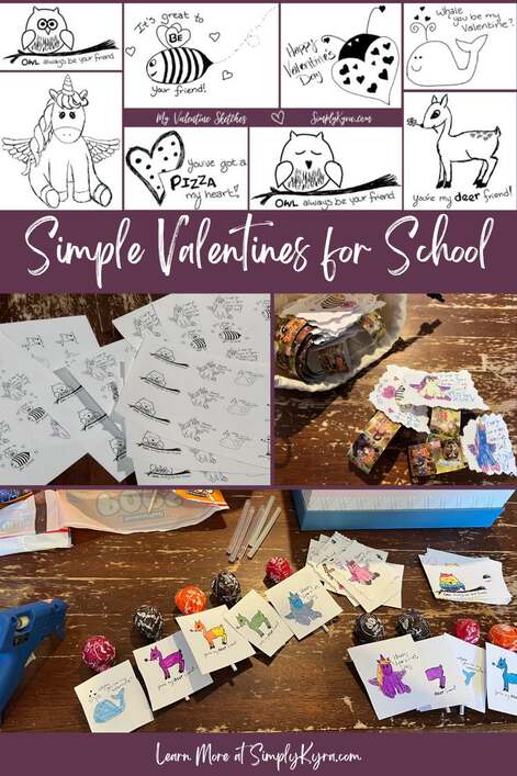 Simple Valentines for School